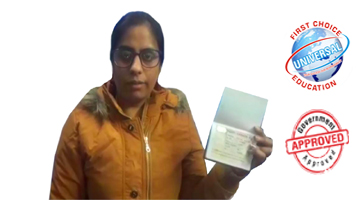 Congratulation To Miss.Gaganpreet Nagpal for Canada Study Visa after 10 year gap.